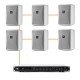 Акустика для офиса 6 настенных колонок JBL Control 25-1 | белый