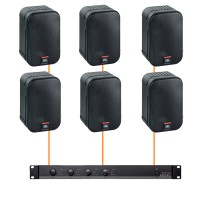 Акустика для магазина 6 настенных колонок JBL Control 1 Pro-Audac | черный