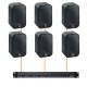 Акустика для магазина 6 настенных колонок JBL Control 1 Pro-Audac | черный
