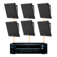 Акустична система для приміщення 6 настінних колонок JBL SLP14-Onkyo | чорний