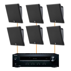 Акустика для магазина 6 настенных колонок JBL SLP12-Onkyo | черный