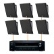 Акустика для магазина 6 настенных колонок JBL SLP12-Onkyo | черный
