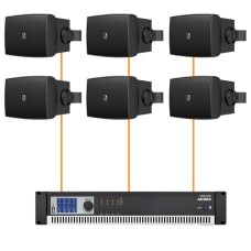 Акустика для магазина 6 настенных колонки Audac WX802-SMQ | черный