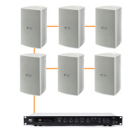 Акустическая система для помещения 6 настенных колонки Yamaha VS6-Onkyo | белый