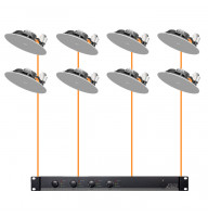 Акустическая система для помещения 8 потолочных динамика Audac CIRA724 белый