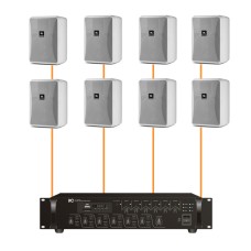 Акустика для магазина 8 настенных колонки JBL Control 23-1 белый | 6 зонн