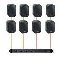 Акустическая система для помещения 8 настенных колонок JBL Control 1 Pro-Audac | черный