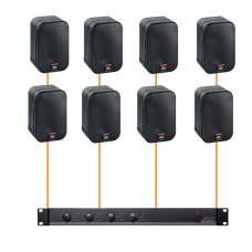 Акустика для магазина 8 настенных колонок JBL Control 1 Pro-Audac | черный