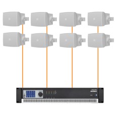 Акустика для магазина 8 настенных колонки Audac WX802-SMQ | белый