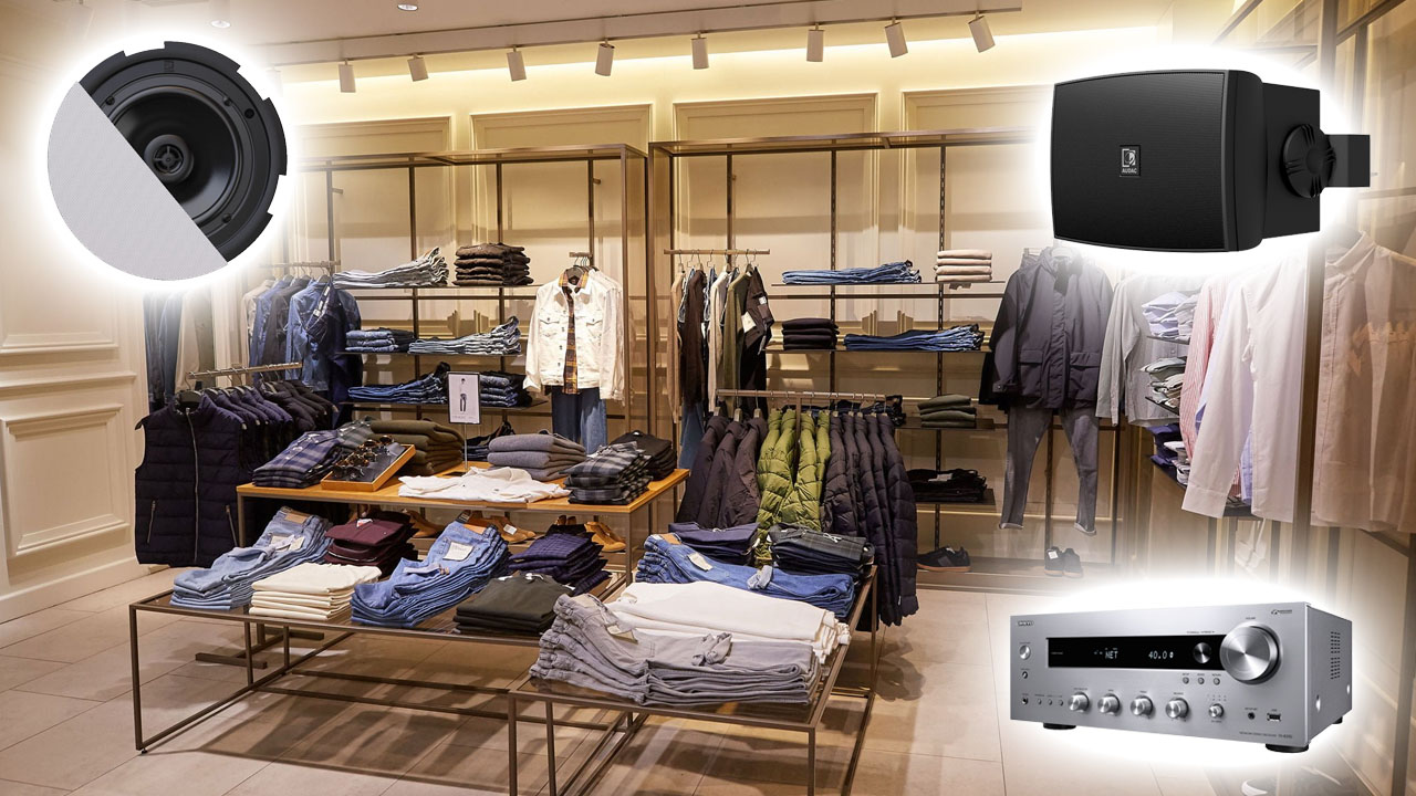 Как установить музыкальную систему в магазин