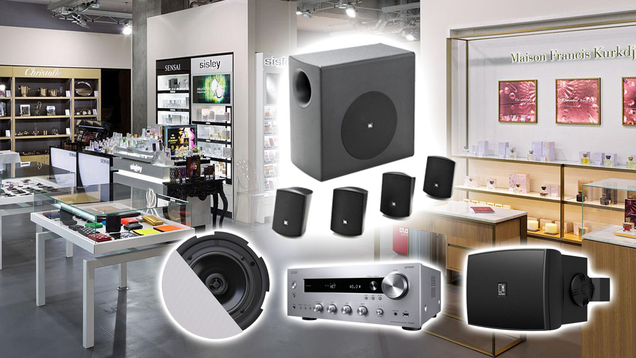 Музыкальная система для магазина | Настенные динамики Audac