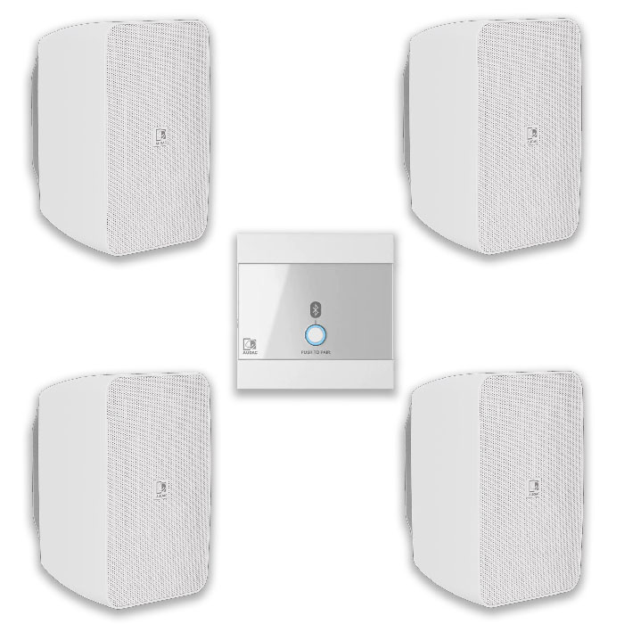 Акустическая система для помещения настенная  Audac 4-ARES5A/W-220 | Bluetooth