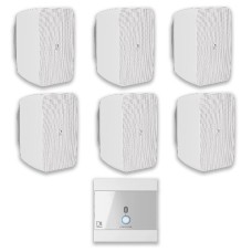 Акустическая система для помещения настенная  Audac 6-ARES5A/W-220 | Bluetooth