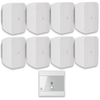 Акустическая система для помещения настенная  Audac 8-ARES5A/W-220 | Bluetooth