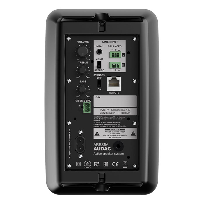 Акустична система для приміщення настінна Audac ARES5A/B | чорний