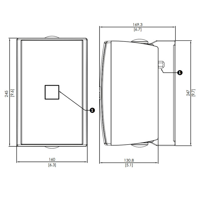 Акустика настенная Bosch LB2-UC30 белый