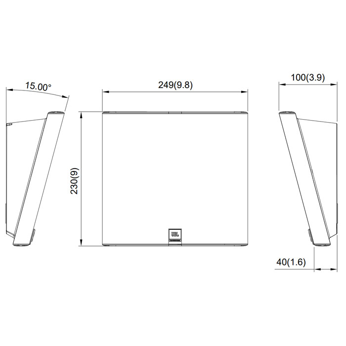 Акустика настенная JBL SLP12/T-BK черный