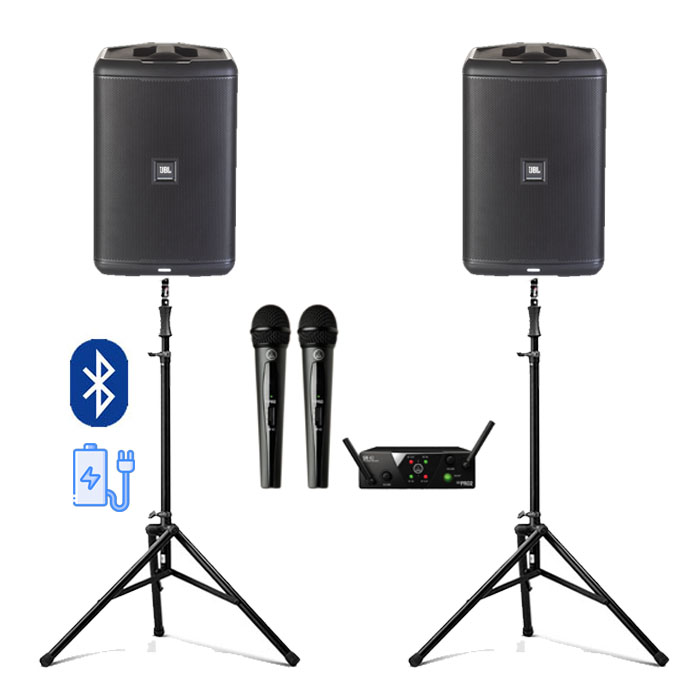 Большая колонка JBL с микрофоном