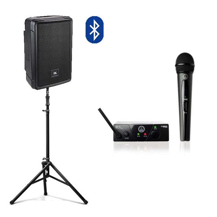 Большая колонка JBL с микрофоном